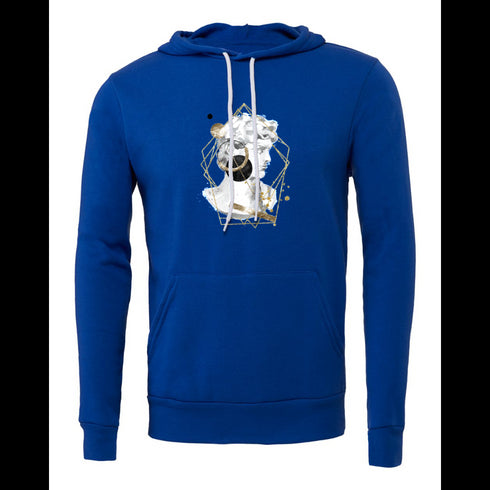 Black gold plaster head Bella canvas hoodie 3719